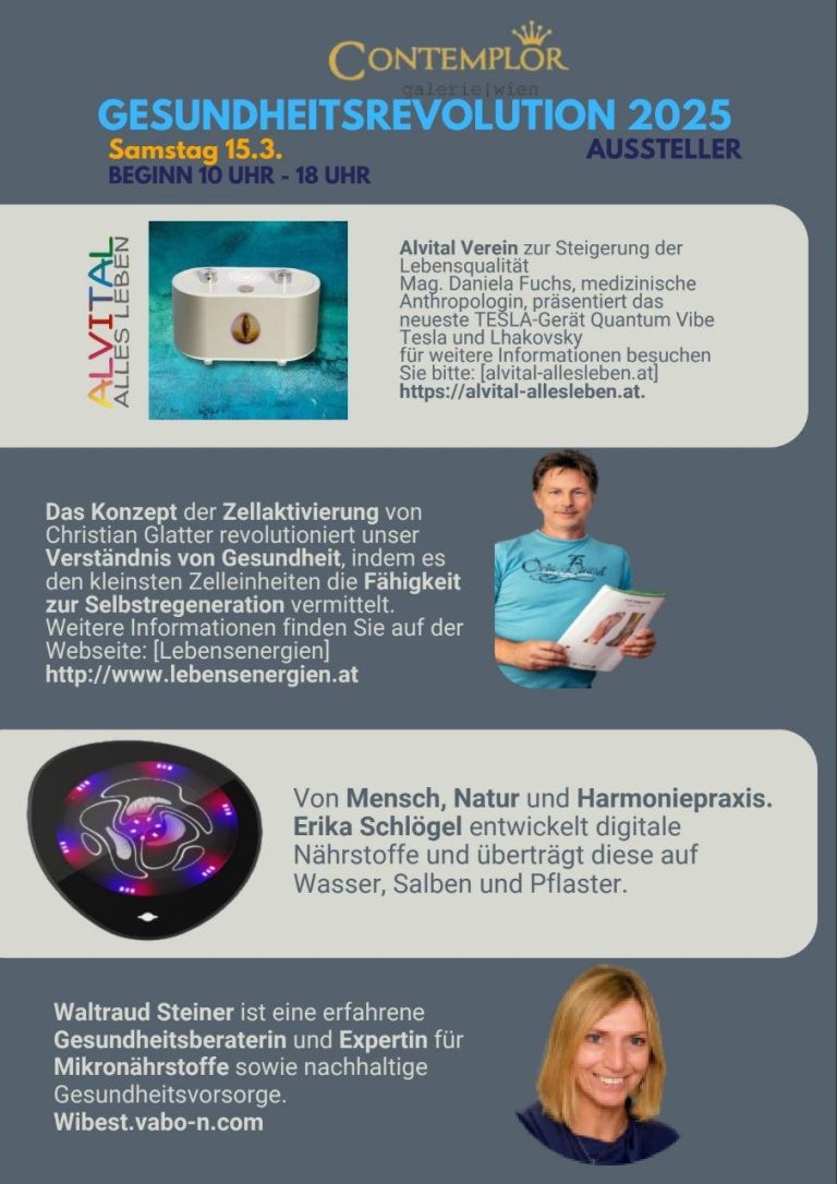 Gesundheitsrevolution 2025 live aus AT – Wien – AKTIVIERE DEINEN INNEREN ARZT