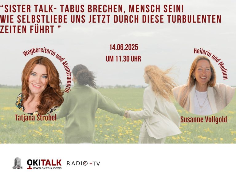 14.06.2025 | 11:30 Uhr live – Susanne Vollgold & Tatjana Strobel – Wie Selbstliebe uns jetzt durch diese turbulenten Zeiten führt