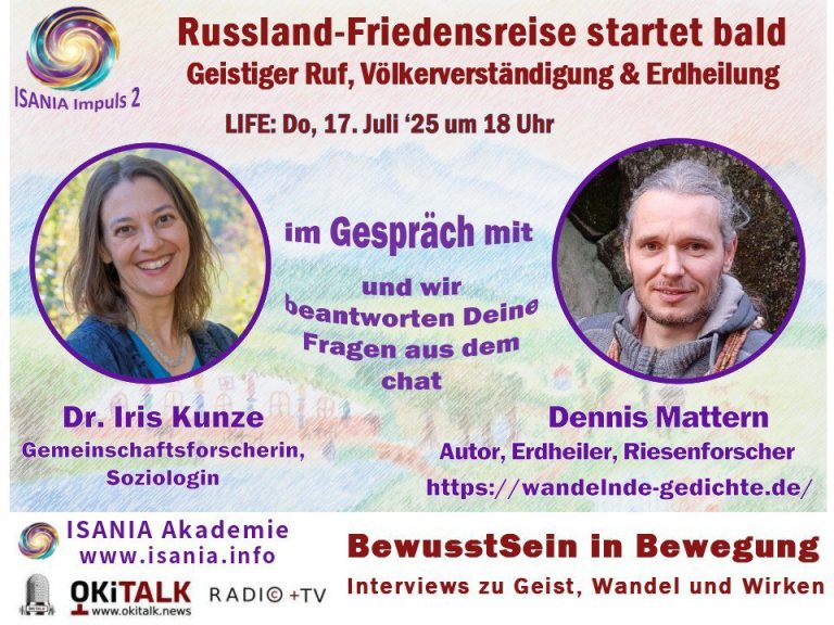 BewusstSein in Bewegung – Interviews zu Geist, Wandel, Wirken Zurück zur Balance – Friedensreise nach Russland startet