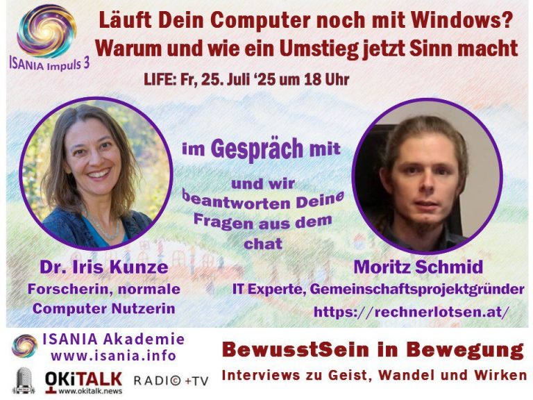 BewusstSein in Bewegung – Läuft Dein Computer noch mit Windows? Warum und wie ein Umstieg jetzt Sinn macht!